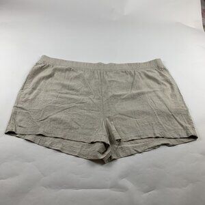 Old Navy Flax Linen Blend High Rise Comfort Waistband Shorts 4X